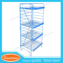 lightweight metal wire folding display potato chip display rack stand